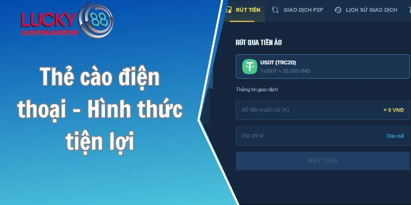 Thẻ cào điện thoại - Hình thức tiện lợi