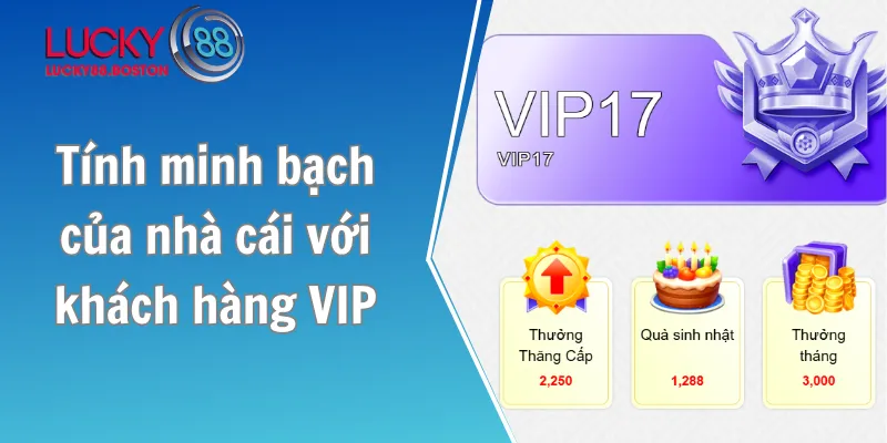 Tính minh bạch của nhà cái với khách hàng VIP