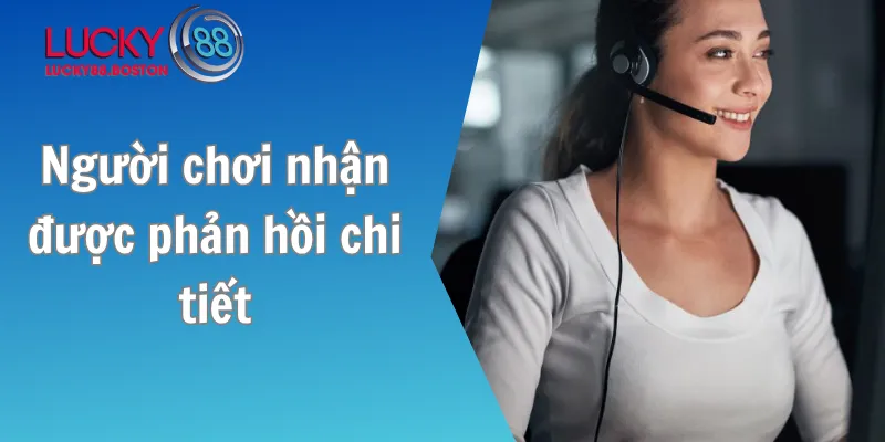 Người chơi nhận được phản hồi chi tiết